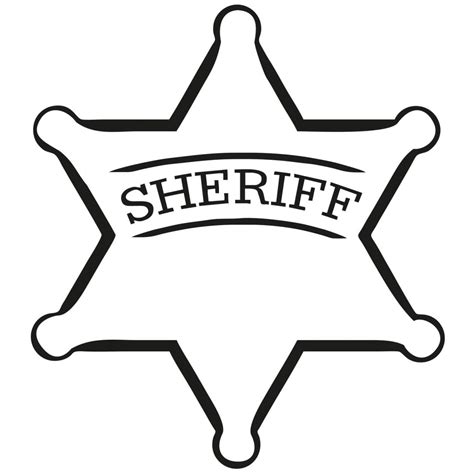 sheriffstern zum ausdrucken